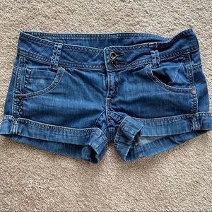 Mango MNG Jeans Cuffed Denim Shorts Size 2